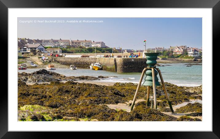 Cemaes Bay St Patrick's Tide Bell Isle of Anglesey Framed Mounted Print by Pearl Bucknall