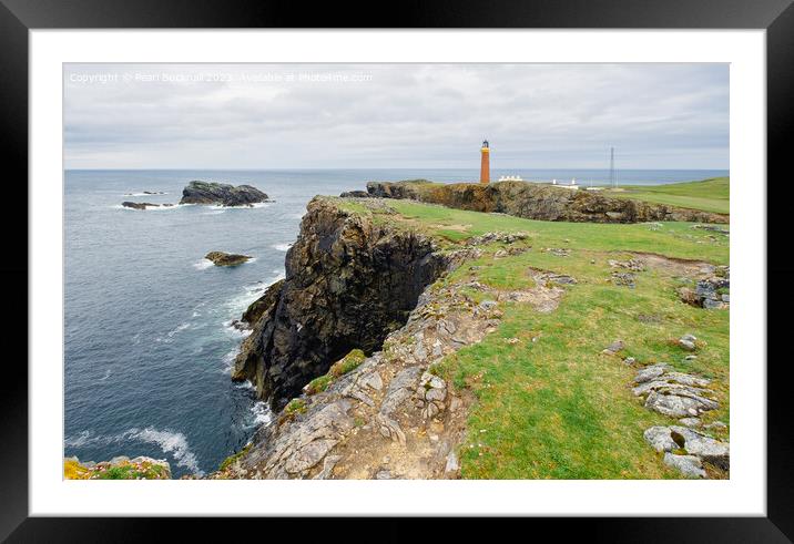 Butt of Lewis Lighthouse Scotland Framed Mounted Print by Pearl Bucknall