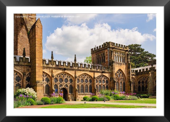 Hereford Cathedral Herefordshire Framed Mounted Print by Pearl Bucknall