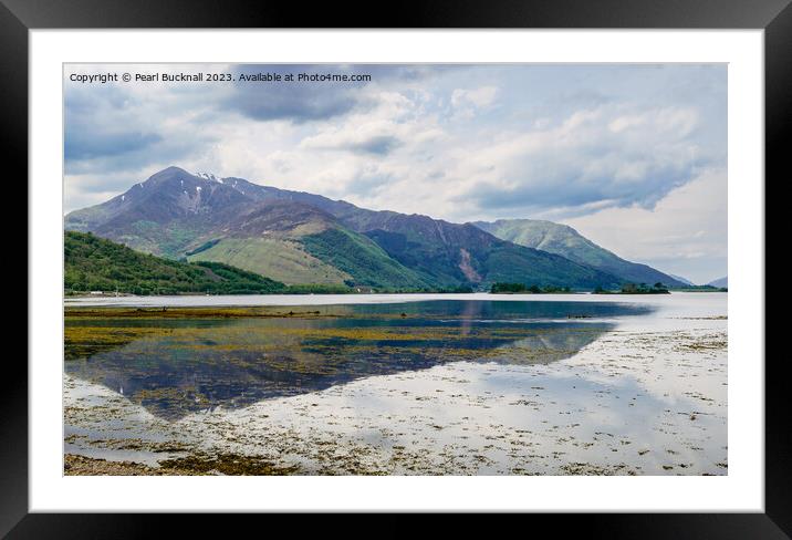 Scottish Loch Leven Reflections Scotland Framed Mounted Print by Pearl Bucknall