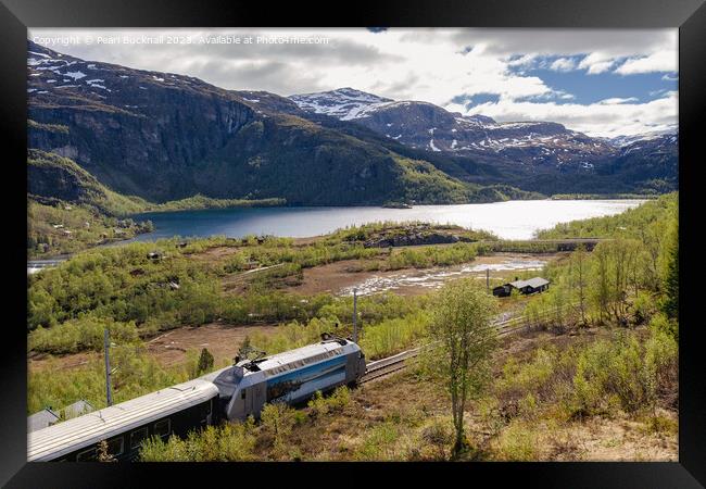 Flam Scenic Railway Norway Framed Print by Pearl Bucknall