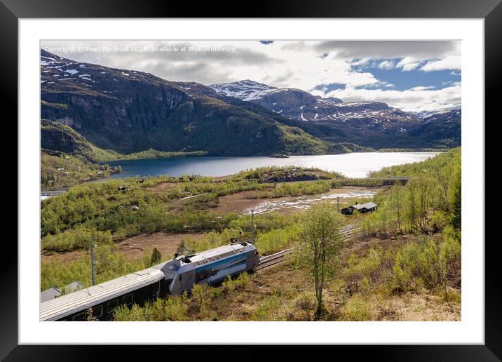 Flam Scenic Railway Norway Framed Mounted Print by Pearl Bucknall