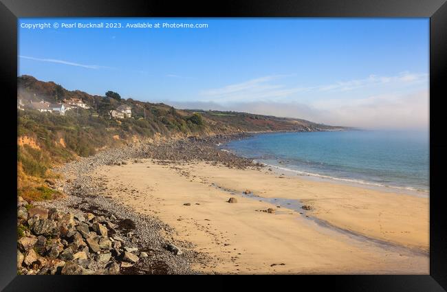 Coverack Beach Cornwall Cornish Coast Framed Print by Pearl Bucknall