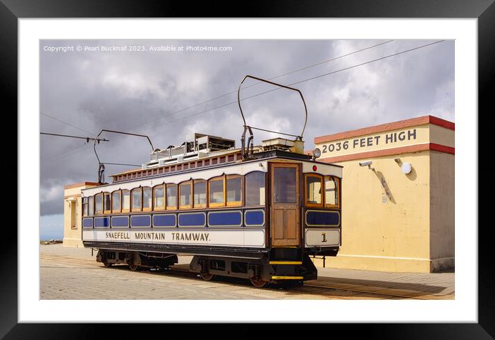 Snaefell Mountain Tramway Isle of Man Framed Mounted Print by Pearl Bucknall