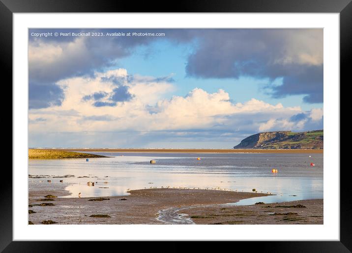 Tranquil Red Wharf Bay Anglesey Coast Framed Mounted Print by Pearl Bucknall