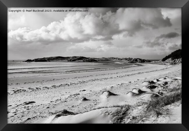 Newborough Beach and Llanddwyn Island Anglesey Framed Print by Pearl Bucknall