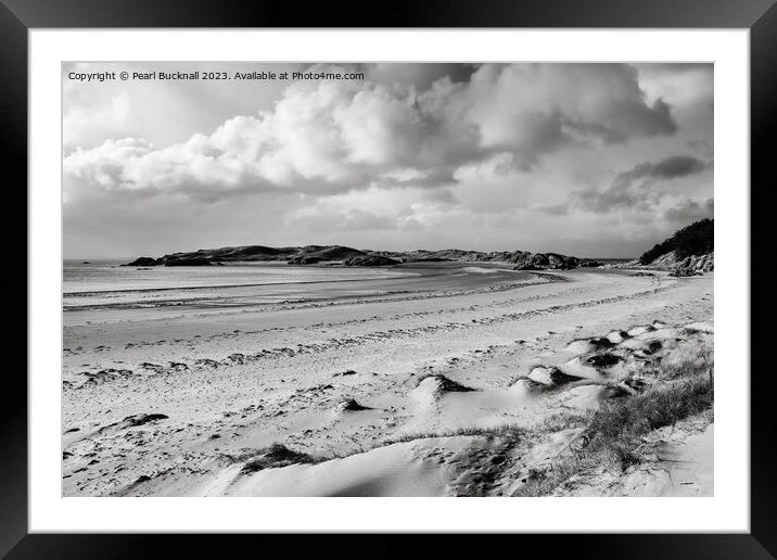 Newborough Beach and Llanddwyn Island Anglesey Framed Mounted Print by Pearl Bucknall