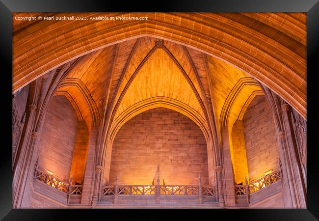 Anglican Cathedral Liverpool Framed Print by Pearl Bucknall