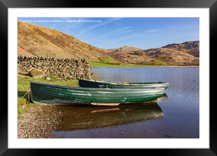 Watendlath Tarn in Lake District Cumbria Framed Mounted Print by Pearl Bucknall