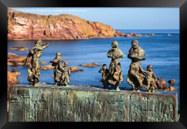 East Coast Fishing Disaster St Abbs Head Scotland Framed Print by Pearl Bucknall