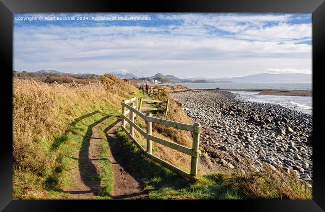 Wales Coastal Path Llyn Peninsula Welsh Coast Framed Print by Pearl Bucknall