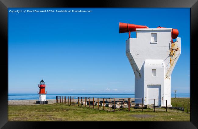 Point of Ayre Lighthouse Isle of Man Framed Print by Pearl Bucknall