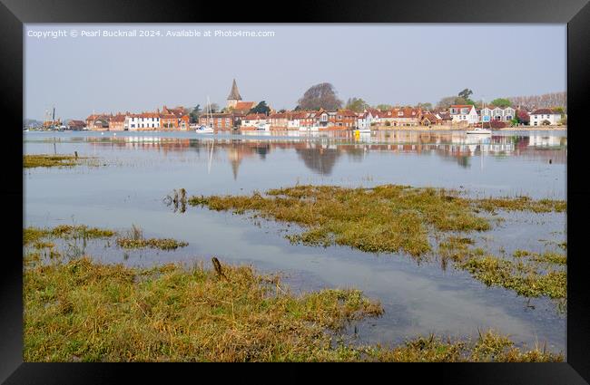Picturesque Bosham Chichester Harbour West Sussex Framed Print by Pearl Bucknall
