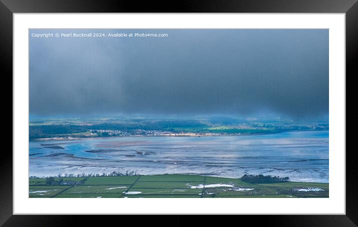 Menai Strait and Anglesey Wales Coast Framed Mounted Print by Pearl Bucknall
