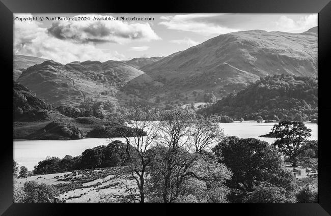 Ullswater View Lake District Cumbria Framed Print by Pearl Bucknall