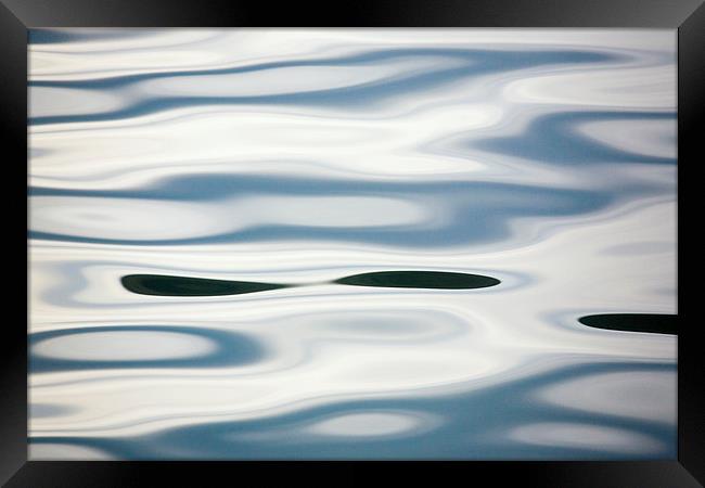 Water Surface Pattern Framed Print by Pearl Bucknall