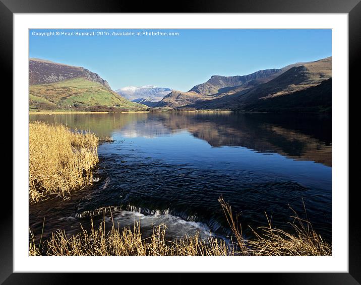 Llyn Nantlle Snowdonia Framed Mounted Print by Pearl Bucknall