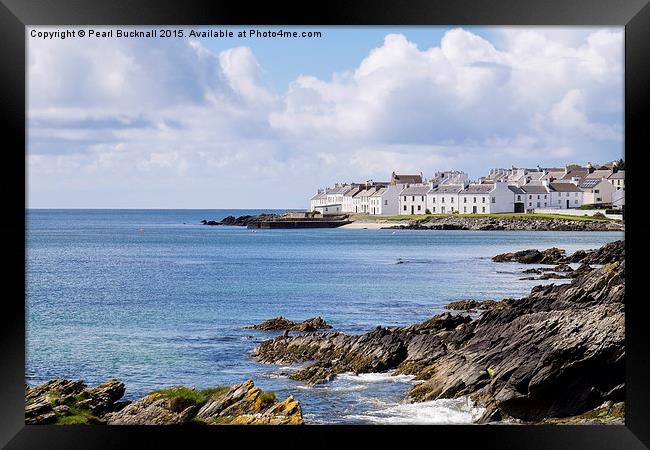 Picturesque Port Charlotte Islay Scotland Framed Print by Pearl Bucknall