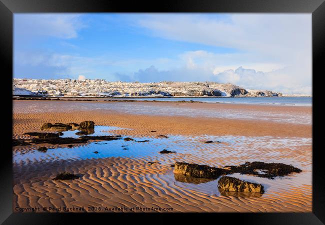 Benllech beach Anglesey Framed Print by Pearl Bucknall