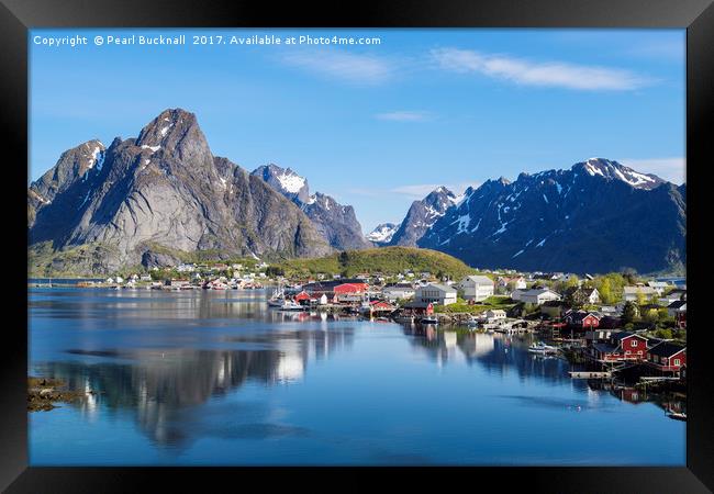 Scenic Lofoten Islands of Norway Framed Print by Pearl Bucknall
