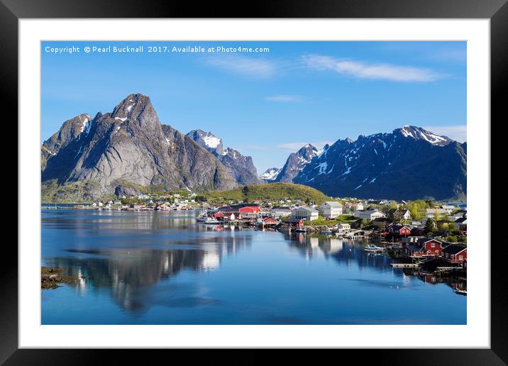 Scenic Lofoten Islands of Norway Framed Mounted Print by Pearl Bucknall