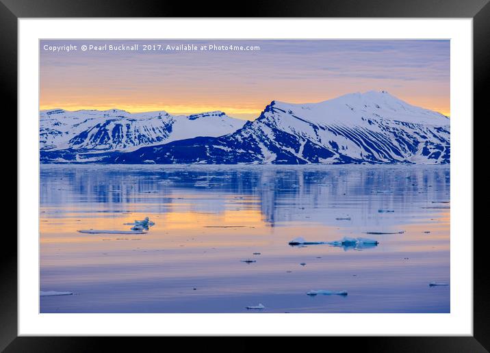Arctic Summer on Spitsbergen Coast Framed Mounted Print by Pearl Bucknall