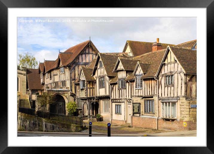 Lord Leyster Hospital Warwick Warwickshire Framed Mounted Print by Pearl Bucknall