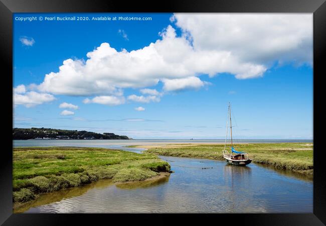 Red Wharf Bay Anglesey Framed Print by Pearl Bucknall