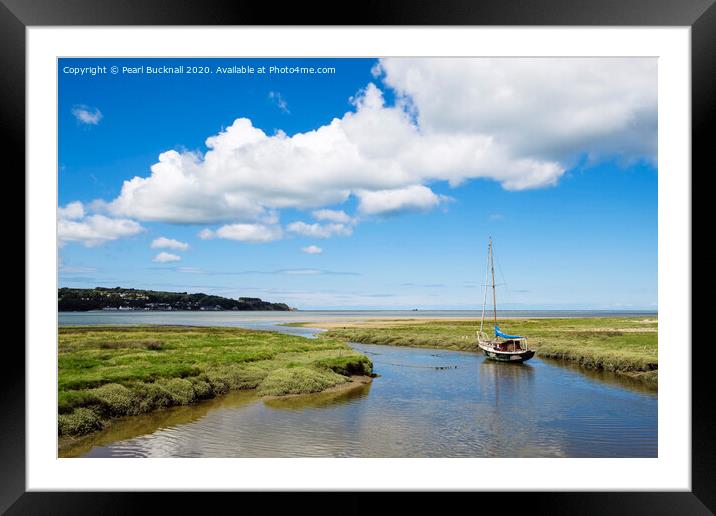 Red Wharf Bay Anglesey Framed Mounted Print by Pearl Bucknall