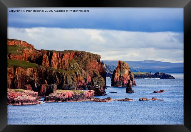 The Drongs Shetland Framed Print by Pearl Bucknall