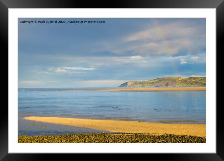 Tranquil Sea in Red Wharf Bay Anglesey Framed Mounted Print by Pearl Bucknall