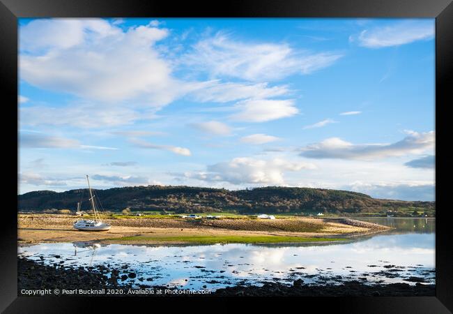 Incoming tide in Red Wharf Bay Anglesey Framed Print by Pearl Bucknall
