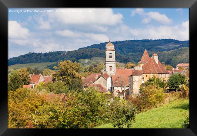 Arbois in Autumn France Framed Print by Pearl Bucknall