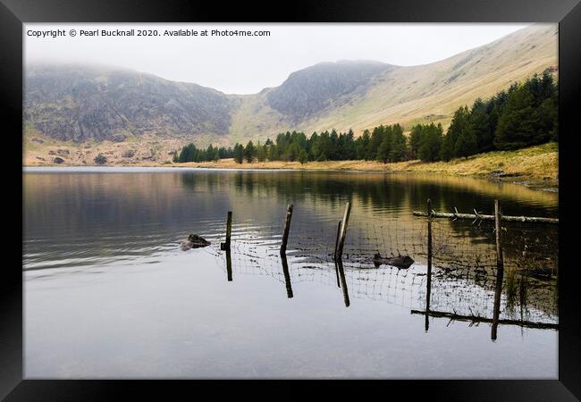 Llynau Diwaunedd Snowdonia Framed Print by Pearl Bucknall