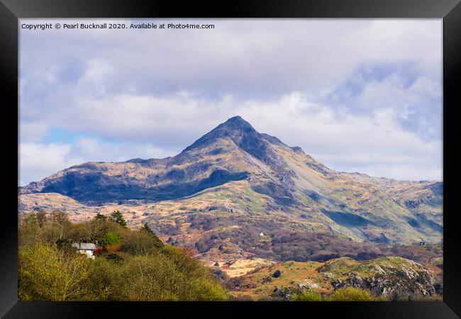 Cnicht Mountain in Snowdonia Framed Print by Pearl Bucknall