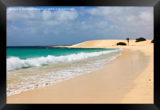 Praia de Chaves Beach Boa Vista Framed Print by Pearl Bucknall