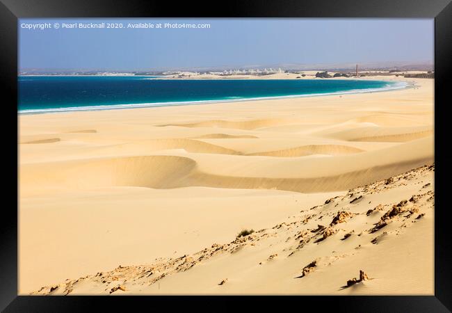 Praia de Chaves Dunes Cape Verde Framed Print by Pearl Bucknall