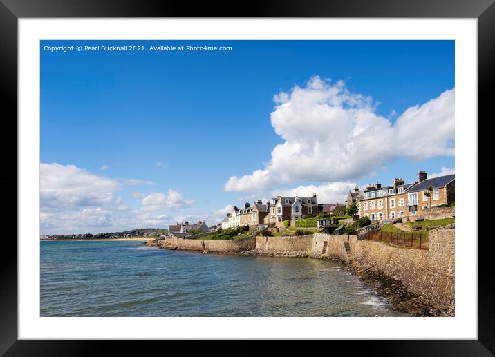 Elie and Earlsferry Seafront Fife Scotland Framed Mounted Print by Pearl Bucknall