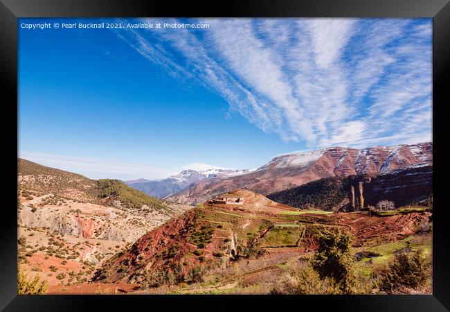High Atlas Mountains Morocco Framed Print by Pearl Bucknall