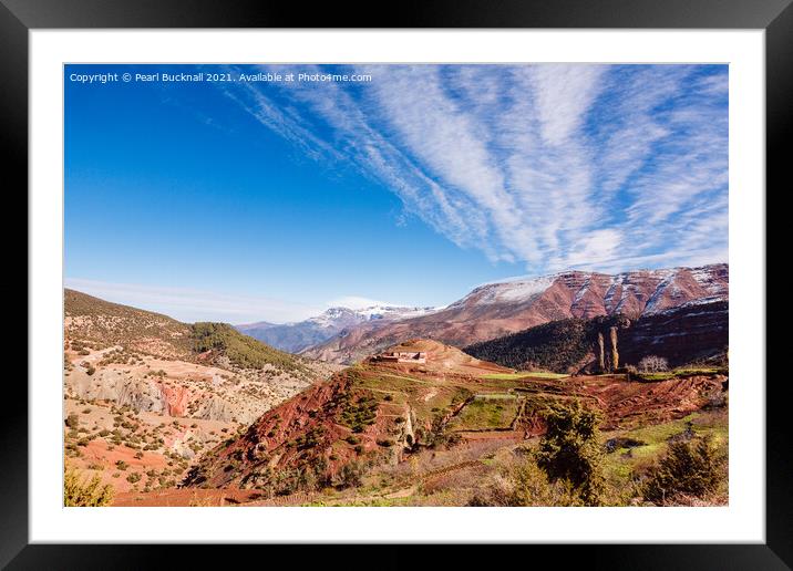 High Atlas Mountains Morocco Framed Mounted Print by Pearl Bucknall