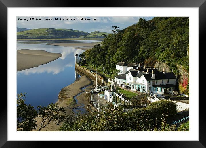 Portmeirion Harbour Framed Mounted Print by David Laws