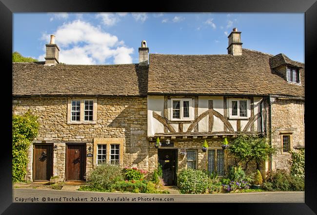 The Old Court House, Castle Combe village, England Framed Print by Bernd Tschakert