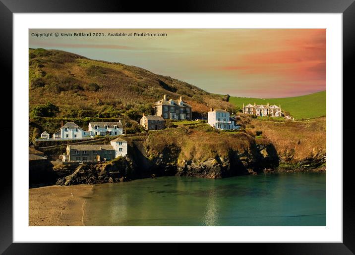 port isaac cornwall Framed Mounted Print by Kevin Britland