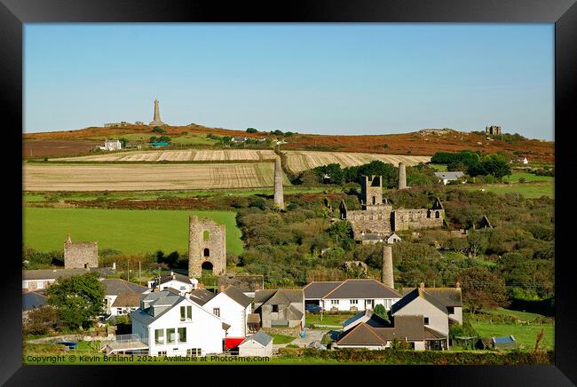 cornish village Framed Print by Kevin Britland