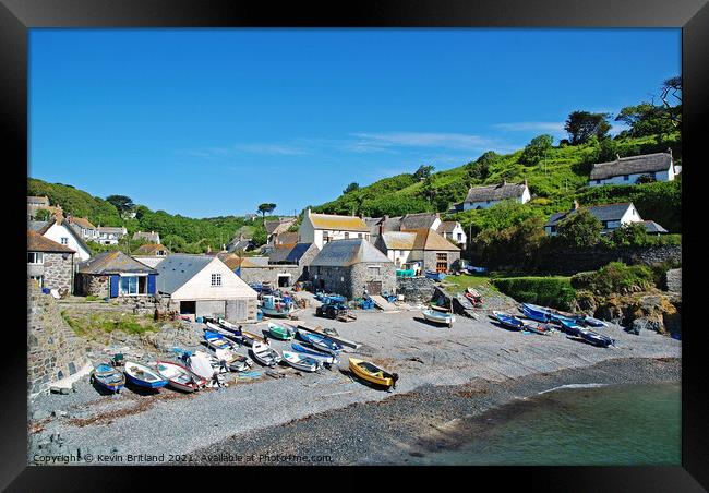 cadgwith cornwall Framed Print by Kevin Britland