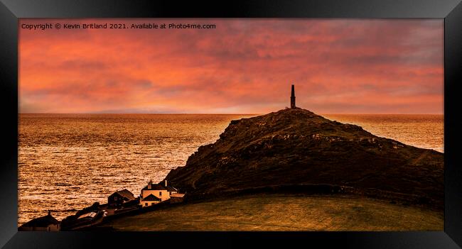 Cornish sunset Framed Print by Kevin Britland