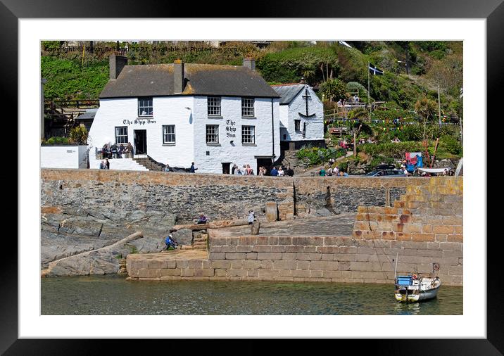 The ship inn porthleven Framed Mounted Print by Kevin Britland