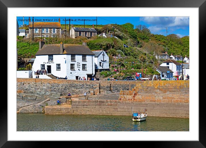 The ship inn porthleven Framed Mounted Print by Kevin Britland