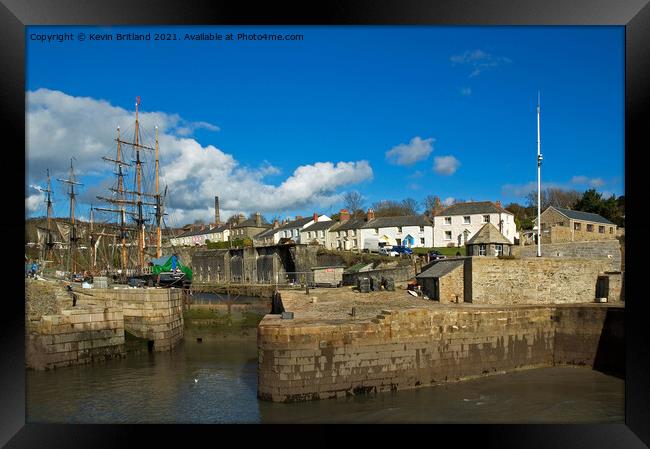 Historic Charlestown Cornwall Framed Print by Kevin Britland