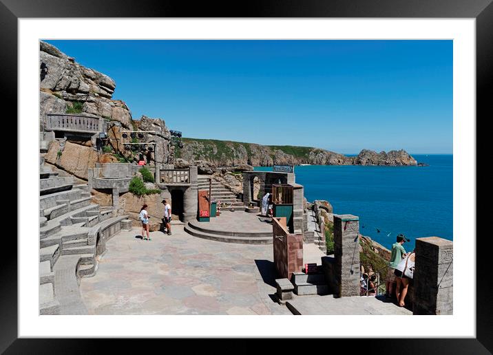 The Minack Theatre Cornwall Framed Mounted Print by Kevin Britland